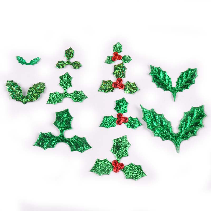 Art Craft Tree - 100 Stücke 25-60mm Weihnachtsbaum Blätter Aufkleber