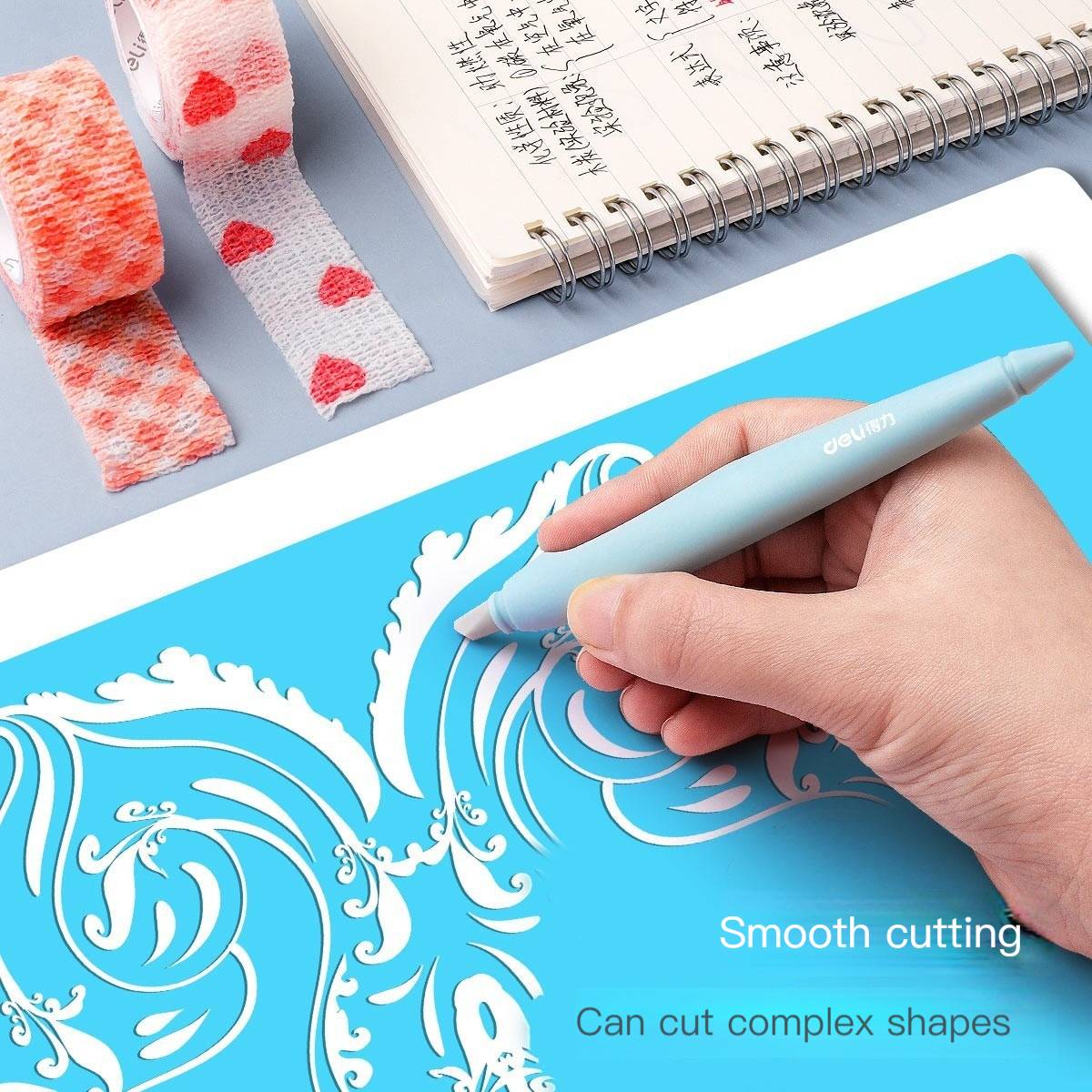 Art Craft Stationery - Keramik-Universalmesser, Einziehbarer Präzisions-Mikroschnitzcutter für Papierschneiden, Kunsthandwerk,