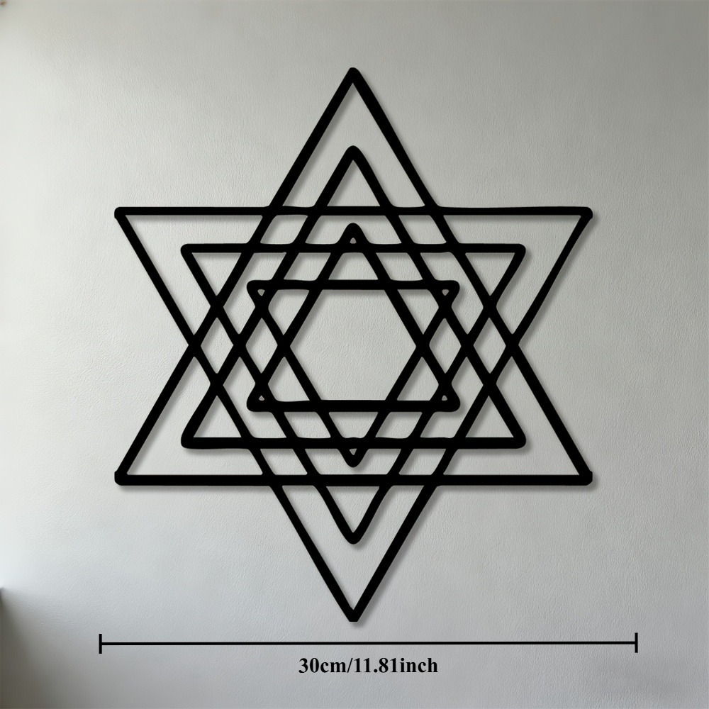 Art & Craft Kids Toys - CIFBUY Metall-Wandkunst, Eisen-Davidstern, jüdisches Symbol, Dekor,
