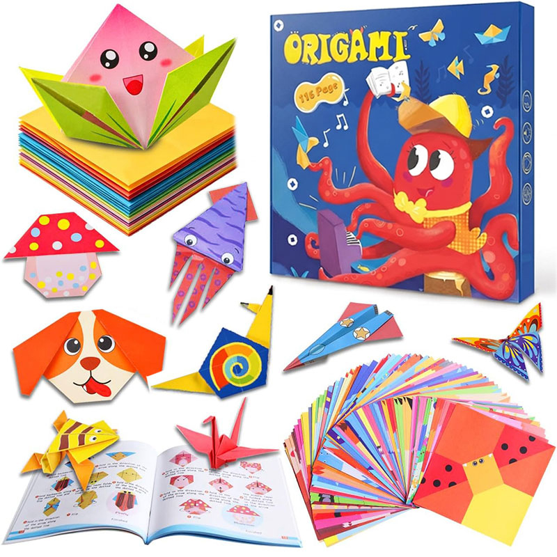 Art Craft Shop - Origami Papier-Bastelsets mit Anleitungsbuch DIY Kunsthandwerk