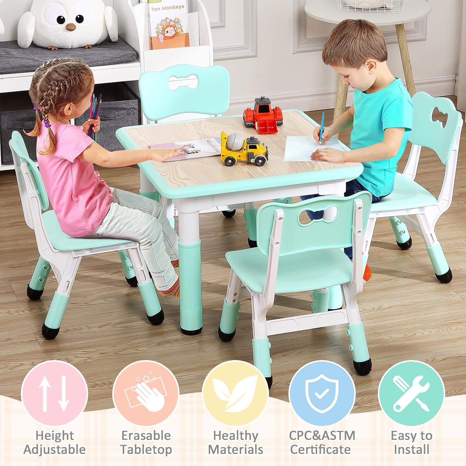 TackView 23-Zoll Kindertisch u – Art Craft Toddler Bewertung und Preis
