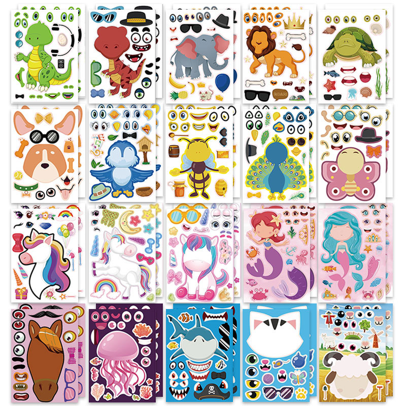 12/24 Blatt „Make a Face“-Aufk – Art Craft Zoo Bewertung und Preis