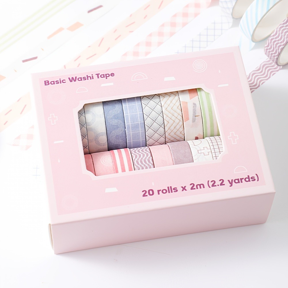 20 Rollen Macaron-Klebeband, 1 – Art Craft Stationery Bewertung und Preis