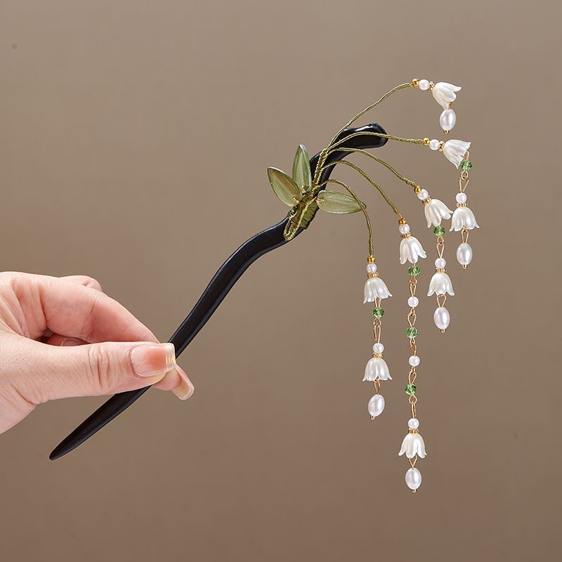 Holzblumen-Haarnadel im Vintag – Art Craft Shop Bewertung und Preis