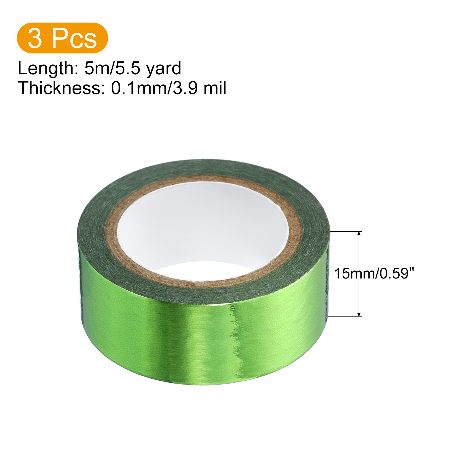 3 Rollen 15 mm x 5 m Metallic  – Art Craft Stationery Bewertung und Preis